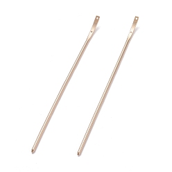 Light Gold Латунные выводы волос палки, в форме, золотой свет, 167x4x3 мм, отверстия : 1.4 mm и 1.6 мм