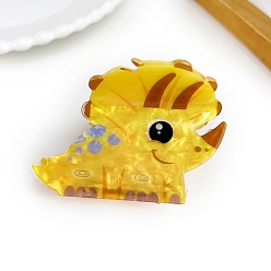 Дракон Акриловые коготь заколки, золотые, дракон, 84x53 мм