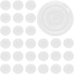 Прозрачный Противоскользящие накладки из пвх для стеклянной столешницы, стеклянный бампер столешницы, плоско-круглые, прозрачные, 18x2 мм, 80 шт / коробка