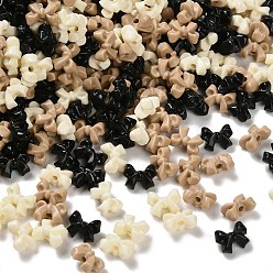 Желтый Непрозрачные акриловые бусины, бантом, желтые, 7.5x10x5.5 мм, отверстие : 1.6 мм, 2631 шт / 500 г