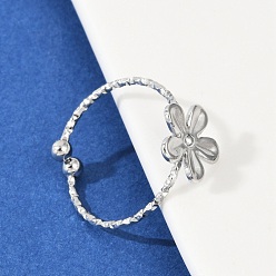 Нержавеющая Сталь Цвет 304 из нержавеющей стали манжеты кольца, цветок, цвет нержавеющей стали, 11x11 мм, внутренний диаметр: 18 мм