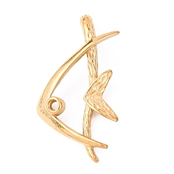 Золотой 304 подвески из нержавеющей стали, рыба, золотые, 25.5x14x6.5 мм, отверстие : 2.5x5 мм