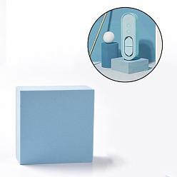 Светло-Голубой Реквизит для фотосъемки из пеноматериала eva, 3d геометрические фоны съемки, подставка для ювелирных изделий, квадратный, Небесно-голубой, 100x100x40 мм