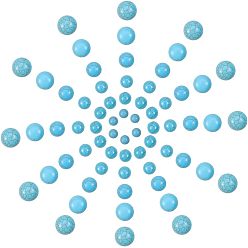 Dark Cyan Dyed Synthetic Turquoise Flat Back Cabochons, Half Round/Dome, Dark Cyan, 80pcs/box