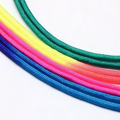 Colorful Random Color Nylon Cord Ropes, Colorful, 4mm, about 109.36 yards(100m)/bundle