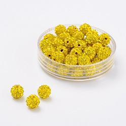 Цитрин Pave disco бусины, Бусины со стразами, полимерная глина , класс А, цитрин, С. 15 (2.1~2.2 мм), 14 мм, отверстие : 2 мм