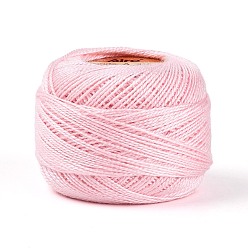 Pink Плетеный полиэфирный корд, для изготовления ювелирных изделий, круглые, розовые, 0.5~1 мм, около 63~64 м / рулон, 10 рулонов / набор