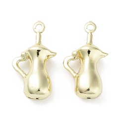 Bottle Латуни кулон, реальный 18 k позолоченный, бутылка, 31.5x17x9 мм, отверстие : 2.2 мм