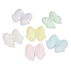 (52) Непрозрачная лаванда Бисера матовым акриловым, бантом, разноцветные, 27x31.5x4.5 мм, отверстие : 1.8 мм