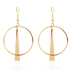 Ring Серьги из сплава, золотые, кольцо, 60x35 мм