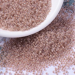 (RR1129) Внутри Окрашенный Топазовый Миюки круглые бусины рокайль, японский бисер, (rr 1129) внутри окрашенного топаза, 11/0, 2x1.3 мм, Отверстие : 0.8 мм , около 5500 шт / 50 г