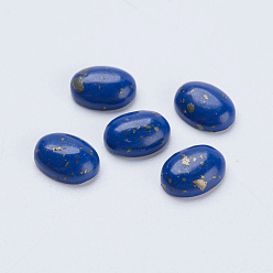 Lapis Lazuli Synthetic Lapis Lazuli Cabochons, Oval, 8x6x3mm