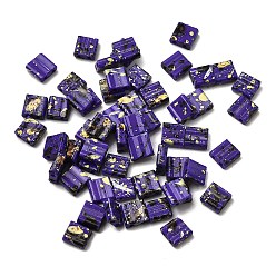 Фиолетовый 2 бисер матовый стеклянный непрозрачный, , квадратный, фиолетовые, 5x5x2 мм, отверстие : 0.8 мм