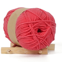 Crimson Cotton Cord, Twisted Cotton Rope, For DIY Crafts Handmade Project, Crimson, 2.5mm