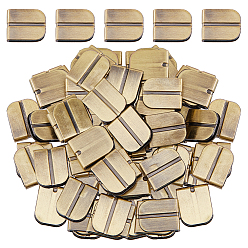 Античная Бронза 50 шт. пряжек из сплава в форме дуги в тибетском стиле для изготовления кошельков, античная бронза, 16.5x13.5x4 мм, 50 шт / комплект