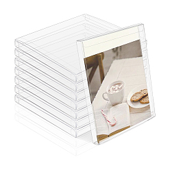 Прозрачный Пластиковый ящик для животных, матовые, квадратный, прозрачные, 17.8x15.5x1.55 см