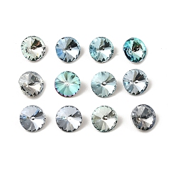 (52) Непрозрачная лаванда K 5 кабошоны из стеклянного страза, задние и задние, граненые, конус, горный хрусталь Риволи, разноцветные, 6x3 мм