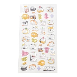 Colorful Plastic 3D Puffy Stickers, Cartoon Stickers, with Epoxy Resin Picture inside, Colorful, 21x9.5x6mm, Pattern: 11~27x10~28mm