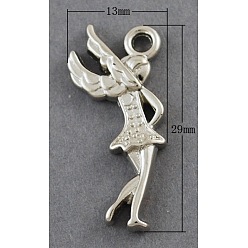 Платина Пластиковые подвески ccb, Хэллоуин, платина, 29x13x3 мм, отверстие : 3 мм