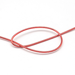Red Round Aluminum Wire, Bendable Metal Craft Wire, for DIY Jewelry Craft Making, Red, 10 Gauge, 2.5mm, 35m/500g(114.8 Feet/500g)