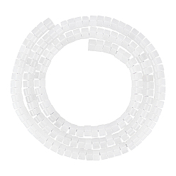 Jade Blanc Perles naturelles, perles de jade , perles heishi, Plat rond / disque, 4x2mm, Trou: 0.6mm, Environ 149~171 pcs/chapelet, 15.35 pouces ~ 15.55 pouces (39~39.5 cm), 1 brin