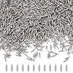 Нержавеющая Сталь Цвет Шарики из нержавеющей стали, без отверстия , двухконусные, цвет нержавеющей стали, 9x2 мм, Около 3666 шт / 440 г, 440 г / набор