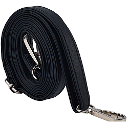 Платина 1 шт. черная сумка из искусственной кожи с регулируемыми ремнями, с поворотными застежками сплава, платина, 760~1170x14 мм