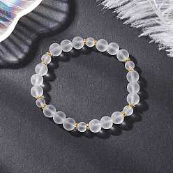 Круглые Браслеты из стеклянных бусин для женщин, круглые, внутренний диаметр: 2-3/8 дюйм (5.95 см)