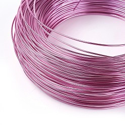 Hot Pink Round Aluminum Wire, Flexible Craft Wire, for Beading Jewelry Doll Craft Making, Hot Pink, 18 Gauge, 1.0mm, 200m/500g(656.1 Feet/500g)
