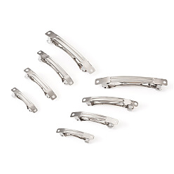 Платина 100 шт 4 стиль заколка для волос утюжок выводы, фурнитура французских зажим для волос, платина, 39~78x5.5~9 мм, 25 шт / стиль