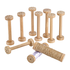 Белый Навахо Деревянные бобины, швейные инструменты, колонка, навахо белый, 96x25.5 мм, отверстие : 3 мм