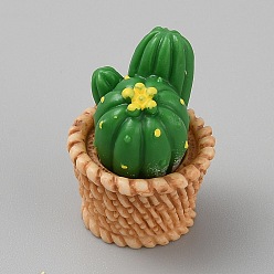 Персиковый Слойка Кактусовые миниатюрные украшения, аксессуары для домашнего кукольного домика с микро-ландшафтом, притворяясь опорными украшениями, розовые, 19x19.5x25 мм