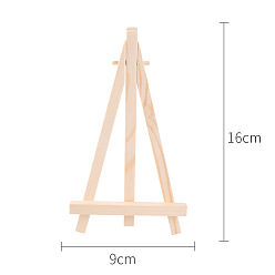 Фора Складной мольберт из сосны, мольберт для рисования, оранжевые, 16x8 см
