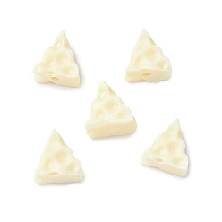 Желтая Старая Ткань  Натуральные бусины тагуа фурнитура для ювелирных изделий, сыр, Гайка бисера, старое кружево, 12.5x8x13 мм, отверстие : 2 мм