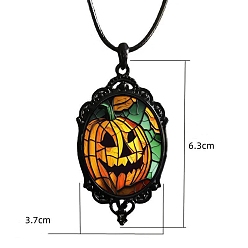Тыква Сплав ожерелья шкентеля, Хэллоуин тема, тыква, 12.99 дюйм (33 см)