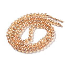 Белый Навахо Непальские бусины лэмпворк ручной работы, круглые, навахо белый, 8.5x7.5 мм, отверстие : 1.4 мм, около 89 шт / нитка, 25.91'' (65.8 см)