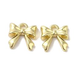 Золотой Стойки подвески обшивки сплава, без кадмия, без никеля и без свинца, бантом, золотые, 11x10.5x3 мм, отверстие : 1.6 мм