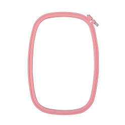 Лосось Пластиковые пяльцы для вышивания, вышивка крестиком обручи, для поделок кулон вышивка рамка ремесло украшения, salmon, 330x230 мм