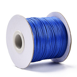 Royal Blue Korean Waxed Polyester Cord, Royal Blue, 1mm, about 85yards/roll