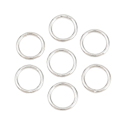 Платина Латунь закрыт прыжок кольца, круглые, платина, 18 датчик, 8.5x1 мм, внутренний диаметр: 6.5 мм, о 50 шт / комплект