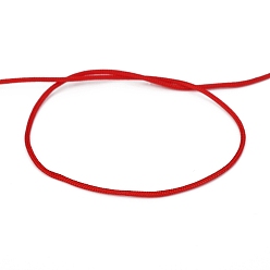 Red Braided Nylon Thread, Chinese Knotting Cord Beading Cord for Beading Jewelry Making, Red, 0.8mm, about 100yards/roll