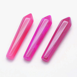 Натуральный Агат Бусины из натурального агата, нет отверстий / незавершенного, пуля, 50x11x10 мм