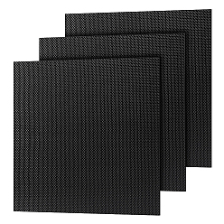 Black Carbon Fiber Sheets, Square, Black, 240x240x1.5mm