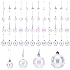 Прозрачный АВ 56шт. 4 стили подвесных рождественских шаров для домашних животных, декор рождественской вечеринки, ясно AB, 98~125 мм, 14 шт / стиль