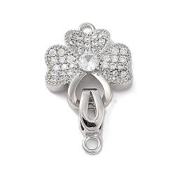 Платина Латунная стойка с микропаве из кубического циркония, без кадмия и без свинца, долговечный, платина, 27 мм