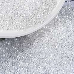 (RR160) Хрустальный Блеск Миюки круглые бусины рокайль, японский бисер, 15/0, (rr 160) кристаллический блеск, 1.5 мм, Отверстие : 0.7 мм , около 27777 шт / 50 г