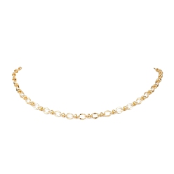 Золотой 5Мм латунные овальные звенья цепи ожерелья для женщин, золотые, 16.10 дюйм (40.9 см)