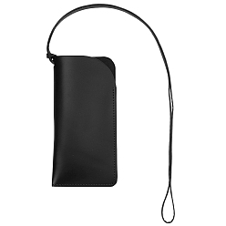 Черный Прямоугольный футляр для очков из искусственной кожи, переносной вставной чехол для солнцезащитных очков, чёрные, 600 мм