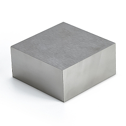 Нержавеющая Сталь Цвет Блок скамьи из литой стали, инструмент для закалки и намотки проволоки, цвет нержавеющей стали, 6.3x6.3x3 см