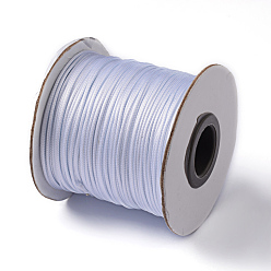 White Korean Waxed Polyester Cord, White, 1mm, about 85yards/roll